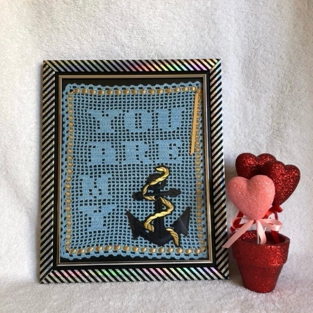 YOU ARE MY ANCHOR Handmade Decor